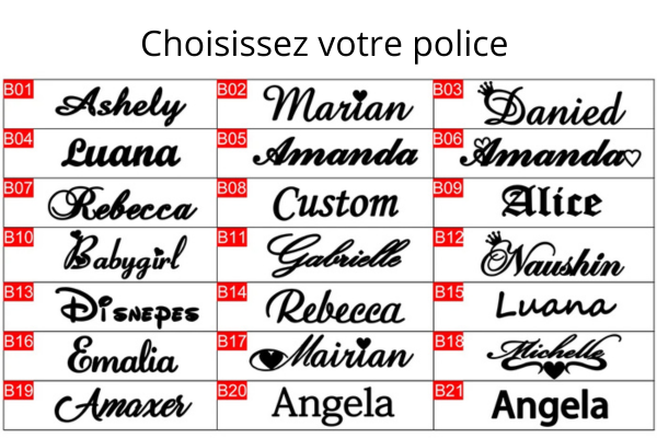 Fama - Bague ajustable avec prénom personnalisé