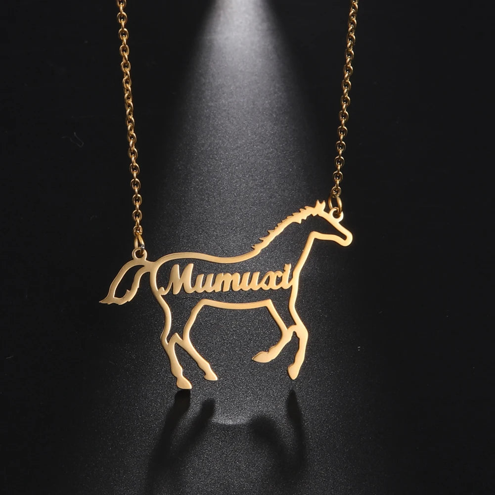 Animalium - Collier Prénom avec animal personnalisé