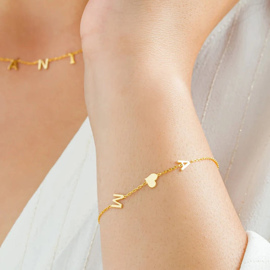 Lux - Bracelet personnalisé avec lettres et symboles