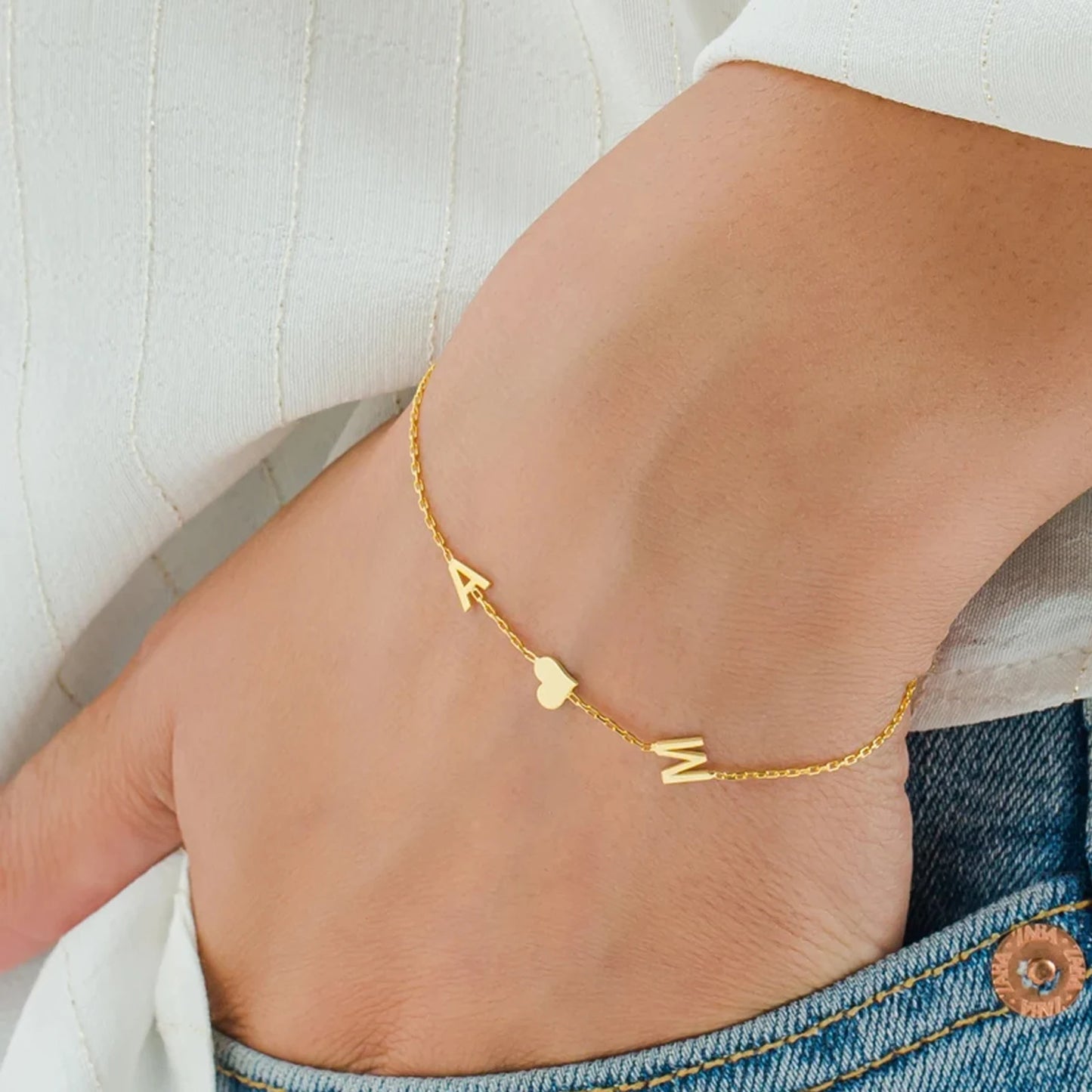 Lux - Bracelet personnalisé avec lettres et symboles