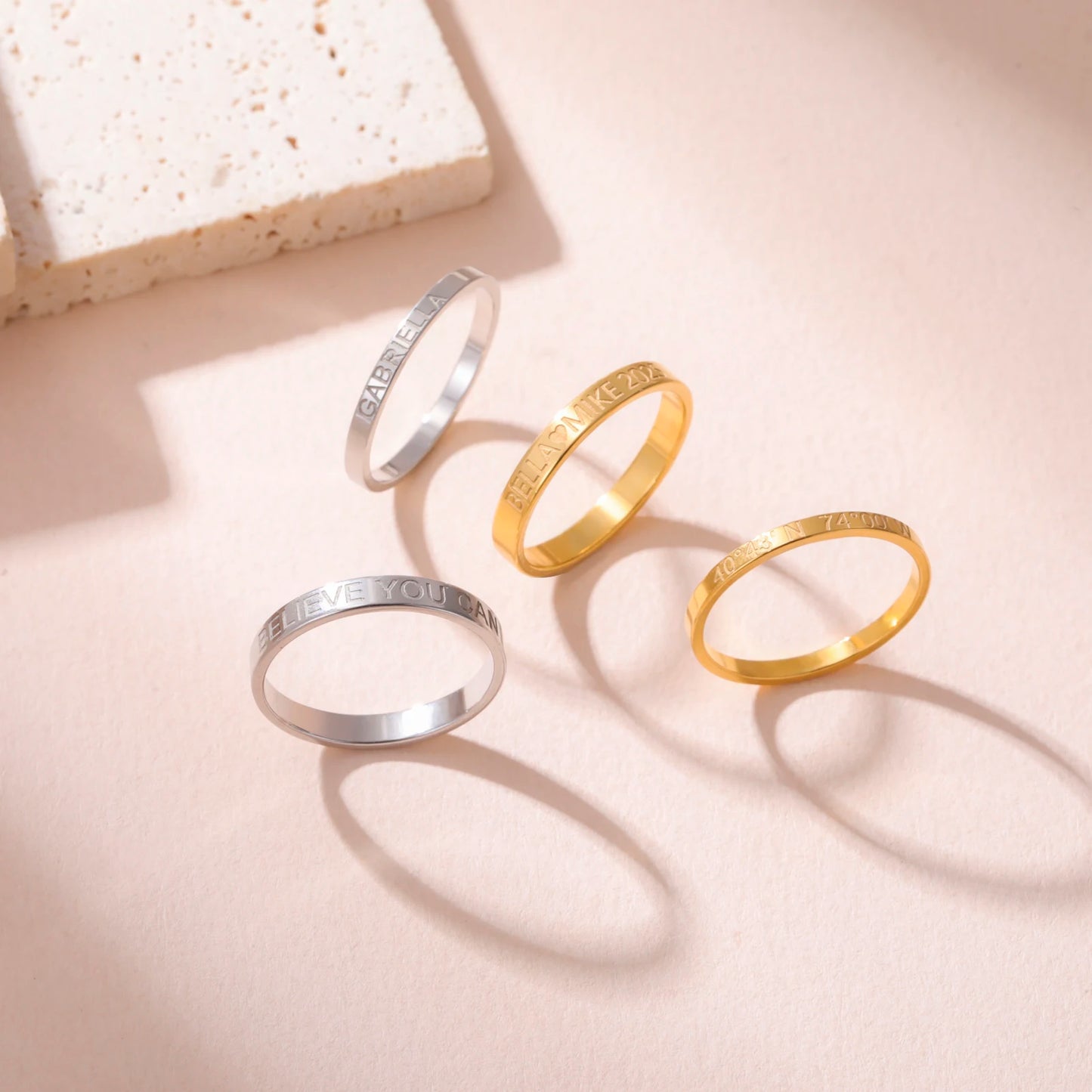 Fortuna - Bague avec ou sans gravure personnalisée