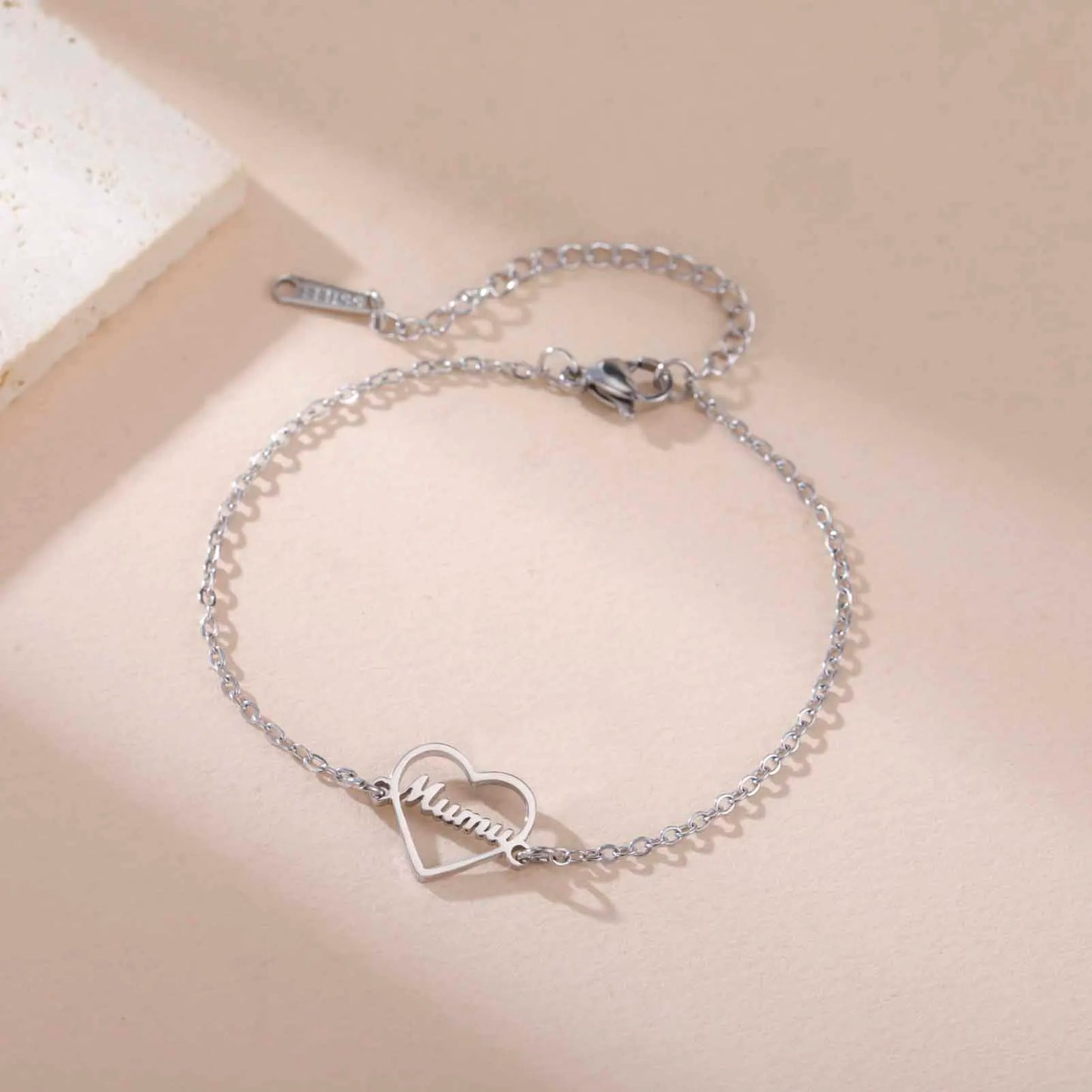 Amor - Bracelet cœurs personnalisés