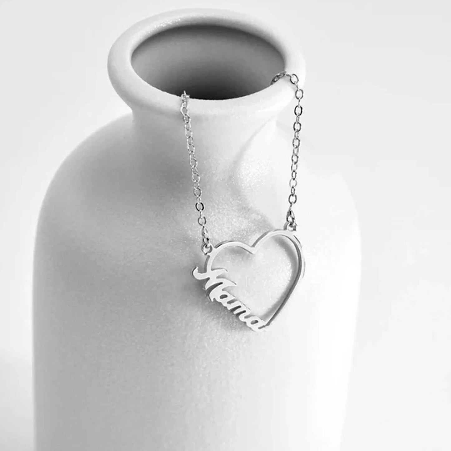 Pretiosa - Collier avec prénoms et cœurs personnalisé