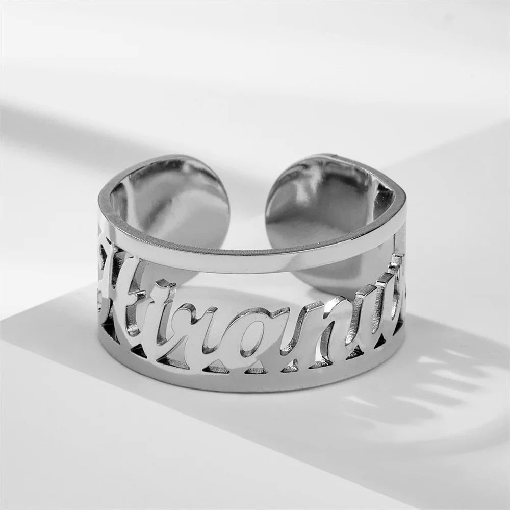 Fama - Bague ajustable avec prénom personnalisé