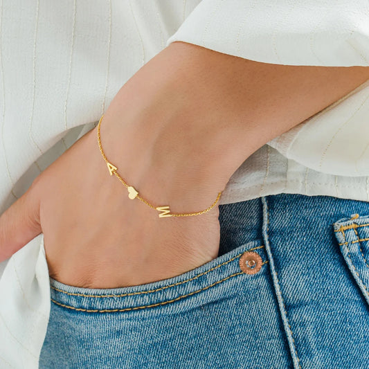 Lux - Bracelet personnalisé avec lettres et symboles