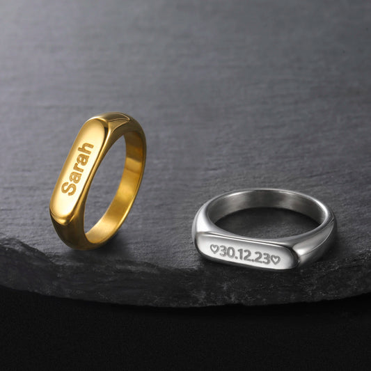 Regale - Bague avec texte et symboles personnalisée